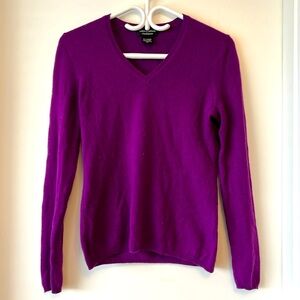 Lord & Taylor purple cashmere sweater